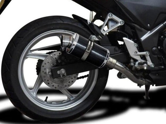 DELKEVIC Honda CBR250R Full Exhaust System with DS70 9" Carbon Silencer