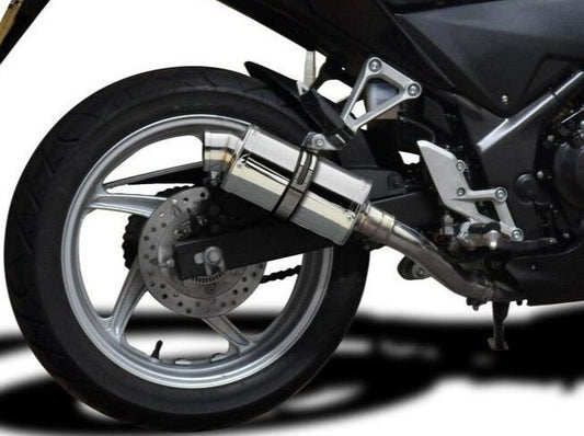 DELKEVIC Honda CBR250R Full Exhaust System with SS70 9" Silencer