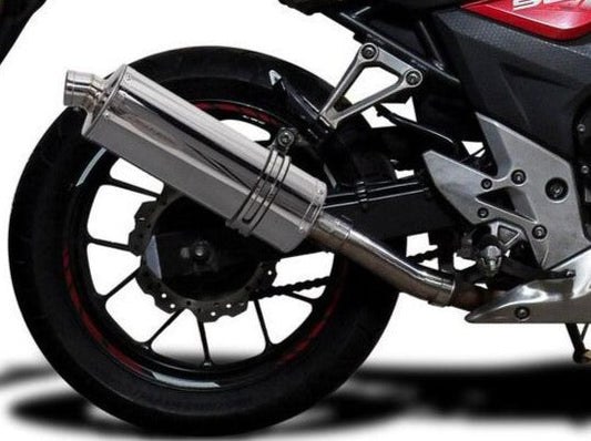 DELKEVIC Honda CB500 / CBR500R Full Exhaust System with Stubby 14" Silencer