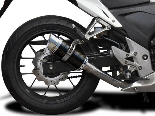 DELKEVIC Honda CB500F (13/18) Slip-on Exhaust Mini 8" Carbon