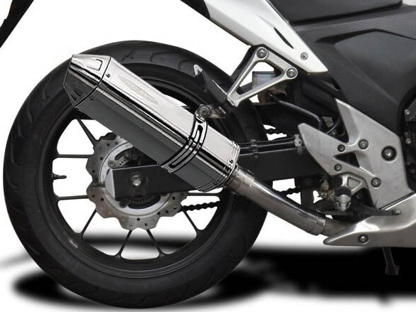 DELKEVIC Honda CB500F (13/18) Slip-on Exhaust 13" Tri-Oval