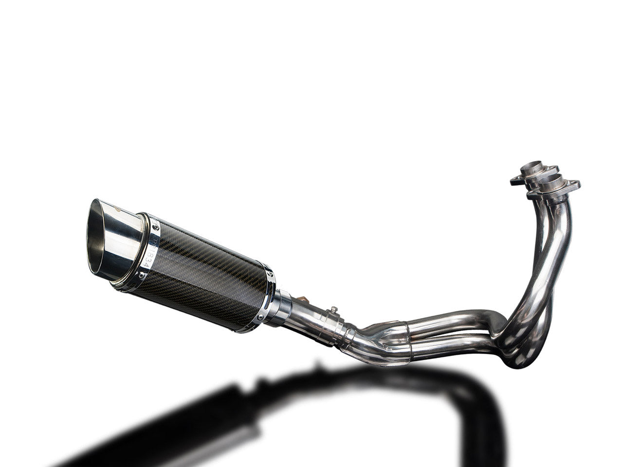 DELKEVIC Kawasaki ER-6N (09/11) Full Exhaust System with Mini 8" Carbon Silencer