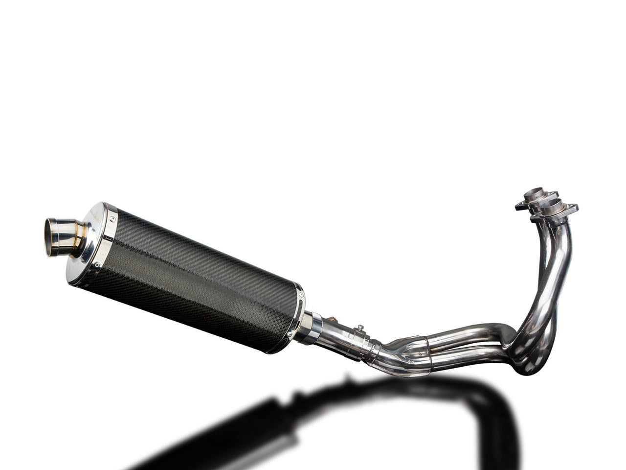 DELKEVIC Kawasaki ER-6N (09/11) Full Exhaust System with Stubby 14" Carbon Silencer