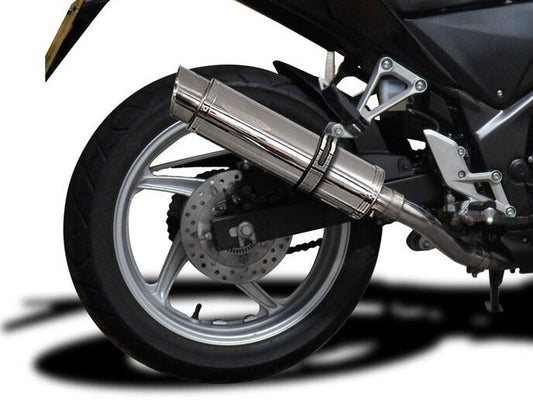 DELKEVIC Honda CBR250R Full Exhaust System with SL10 14" Silencer