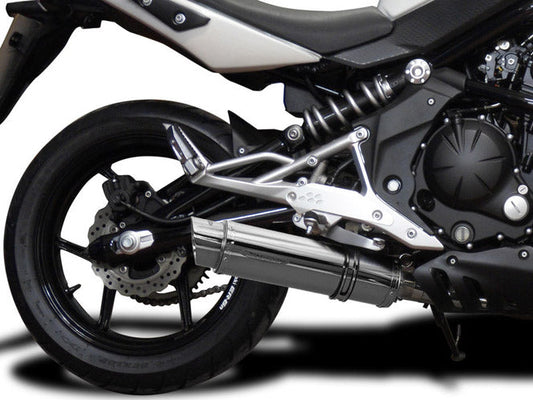DELKEVIC Kawasaki ER-6N (09/11) Full Exhaust System with SL10 14" Silencer