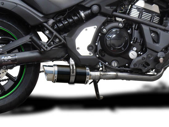 DELKEVIC Kawasaki Vulcan S EN650 (15/20) Full Exhaust System with Mini 8" Carbon Silencer