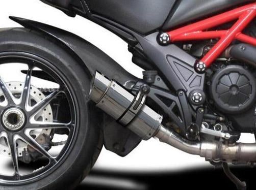 DELKEVIC Ducati Diavel 1200 Slip-on Exhaust Mini 8"