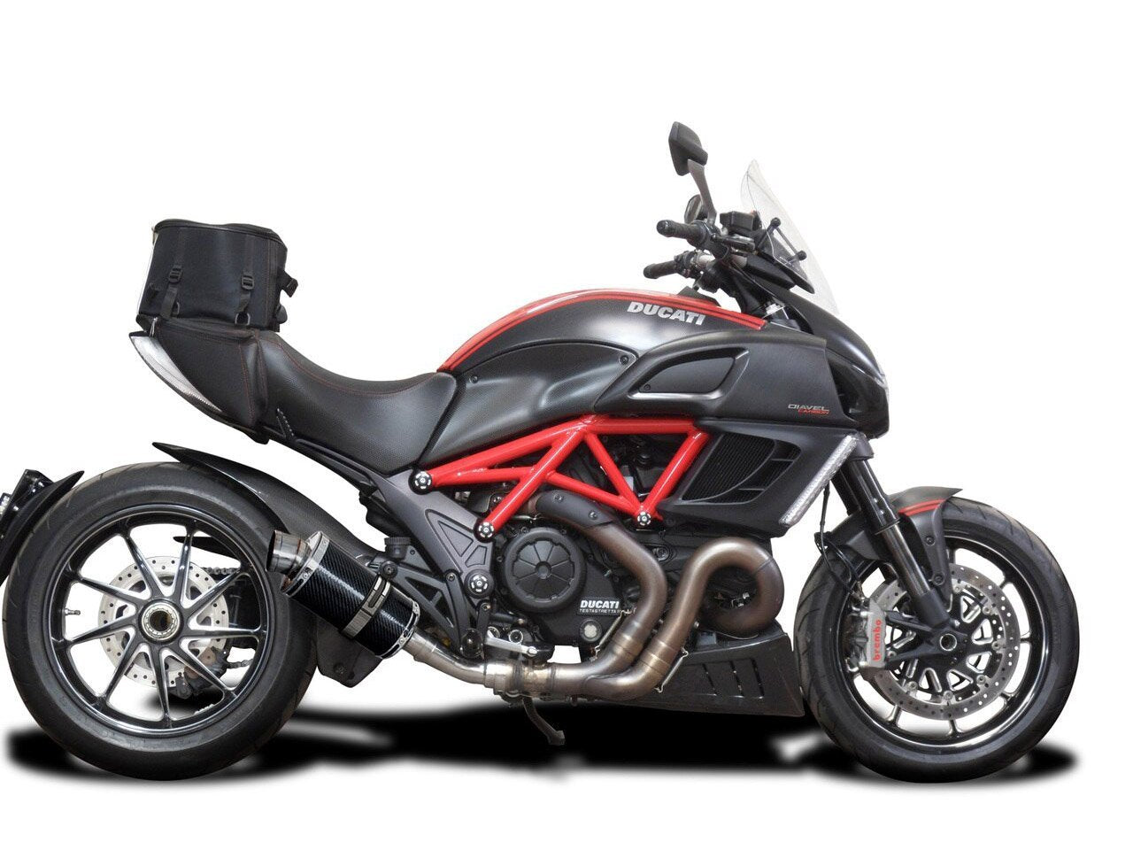 DELKEVIC Ducati Diavel 1200 Slip-on Exhaust DS70 9" Carbon