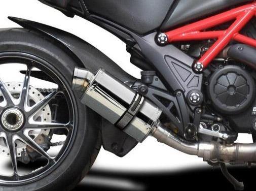 DELKEVIC Ducati Diavel 1200 Slip-on Exhaust SS70 9"