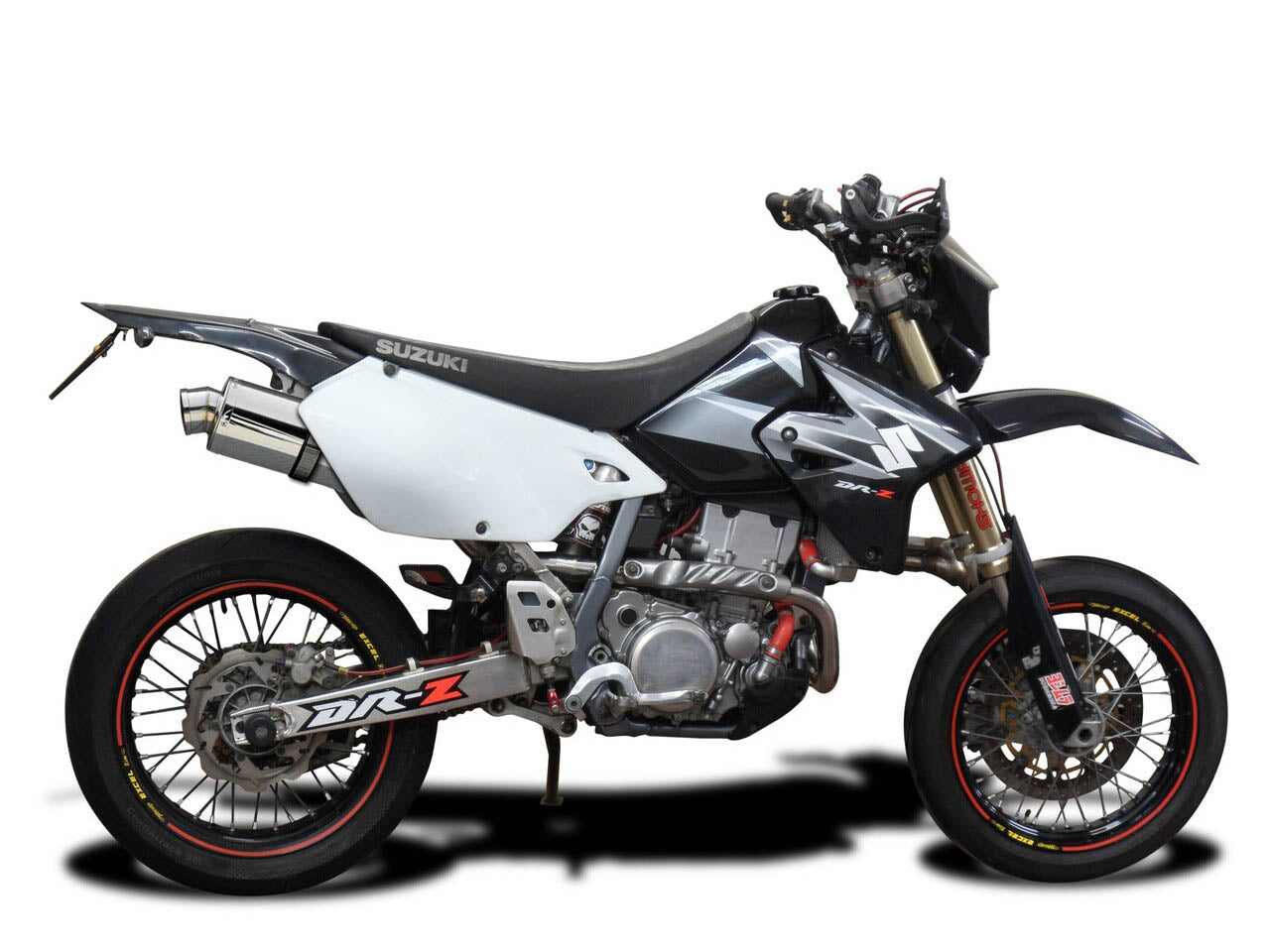 DELKEVIC Suzuki DR-Z400S / DR-Z400SM Full Exhaust System with SS70 9" Silencer