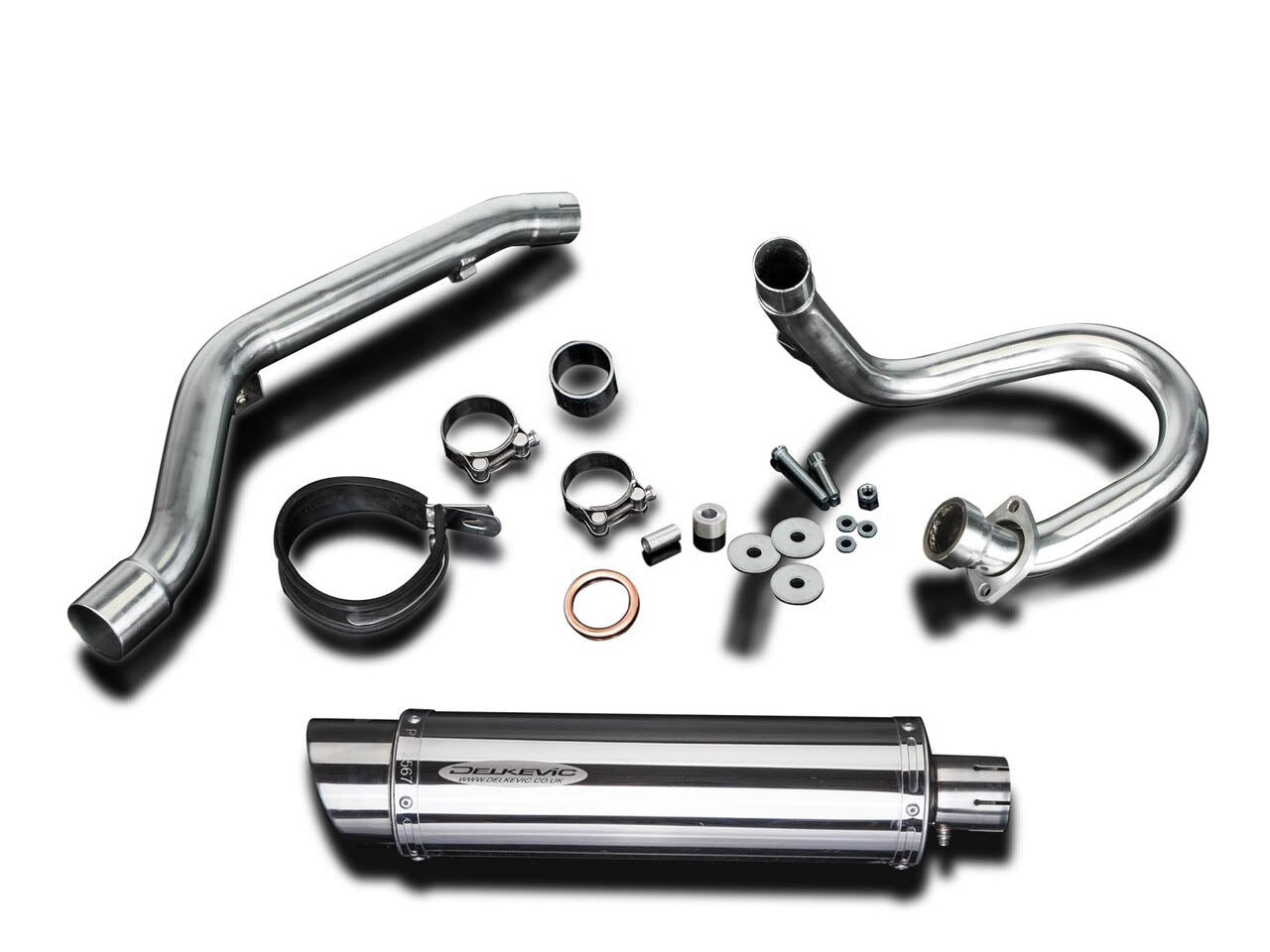 DELKEVIC Suzuki DR-Z400S / DR-Z400SM Full Exhaust System with SL10 14" Silencer