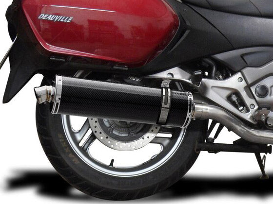 DELKEVIC Honda NT700V Deauville (06/14) Slip-on Exhaust Stubby 18" Carbon