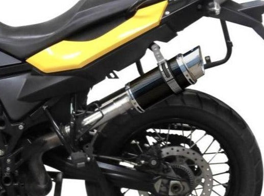 DELKEVIC BMW F650GS / F700GS / F800GS Slip-on Exhaust Mini 8" Carbon