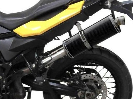 DELKEVIC BMW F650GS / F700GS / F800GS Slip-on Exhaust Stubby 14" Carbon