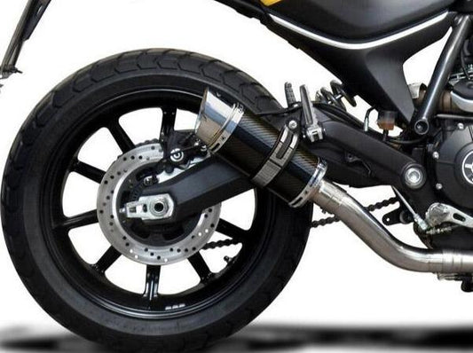 DELKEVIC Ducati Scrambler 800 (15/22) Slip-on Exhaust Mini 8" Carbon