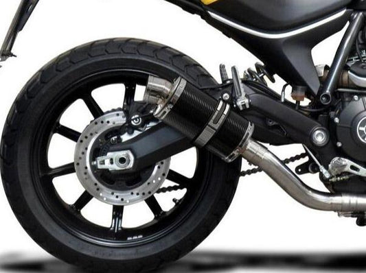 DELKEVIC Ducati Scrambler 800 (15/22) Slip-on Exhaust DS70 9" Carbon
