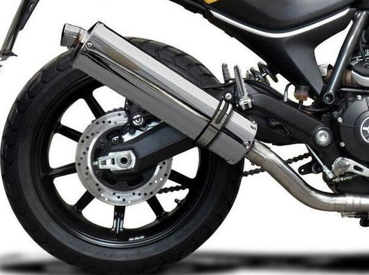 DELKEVIC Ducati Scrambler 800 (15/22) Slip-on Exhaust Stubby 18"