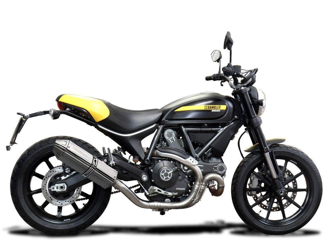 DELKEVIC Ducati Scrambler 800 (15/22) Slip-on Exhaust 13" Tri-Oval