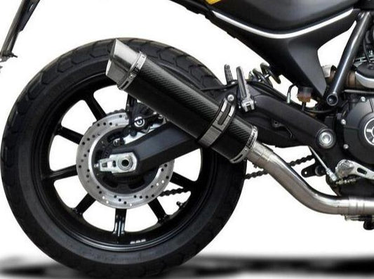 DELKEVIC Ducati Scrambler 800 (15/22) Slip-on Exhaust DL10 14" Carbon