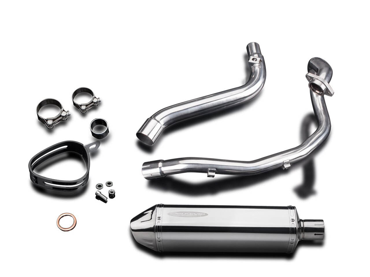DELKEVIC Suzuki DR650 S/SE (96/19) Full Exhaust System with 13" Tri-Oval Silencer