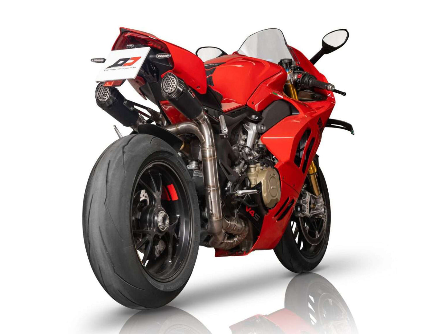 QD EXHAUST Ducati Panigale V4 (18/24) Semi-full Exhaust System "Gunshot Dark Matter" – Accessories in the 2WheelsHero Motorcycle Aftermarket Accessories and Parts Online Shop