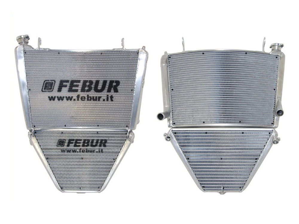 FEBUR Yamaha YZF-R1 (15/19) Complete Racing Water and Oil Radiator (With silicon hoses)