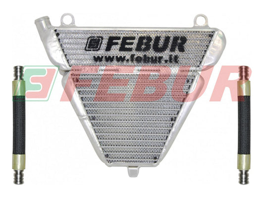 FEBUR Ducati Panigale 1199/899/1299 Lower Racing Water and Oil Radiator (with remove thermostatic valve)