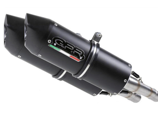 GPR Aprilia Dorsoduro 1200 (11/16) Dual Slip-on Exhaust "Furore Evo 4 Nero" (EU homologated)