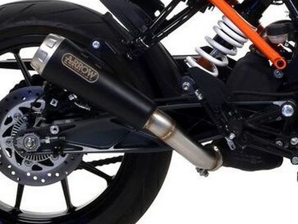 ARROW 71866PRN KTM 390 Duke (17/20) Dark Steel Slip-on Exhaust "Pro Race" – Accessories in the 2WheelsHero Motorcycle Aftermarket Accessories and Parts Online Shop