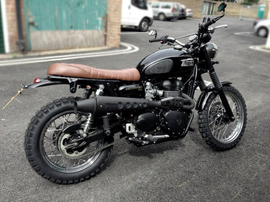 ZARD Triumph Scrambler 900 (08/16) Full Exhaust System "Conical" (fuel injection; high mount) – Accessories in the 2WheelsHero Motorcycle Aftermarket Accessories and Parts Online Shop