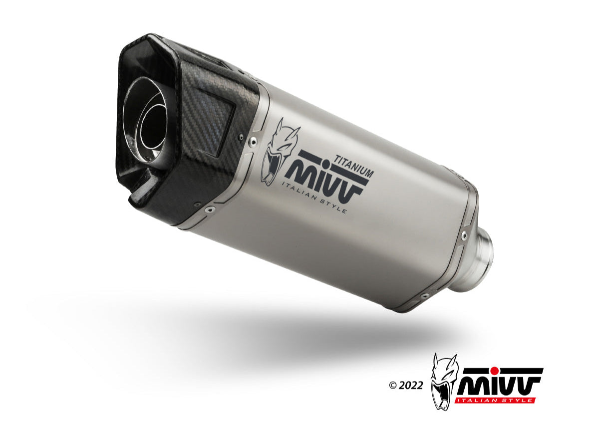 MIVV A.019 Aprilia RSV4 (2021+) Slip-on Exhaust "SR-1" (titanium; not approved) – Accessories in the 2WheelsHero Motorcycle Aftermarket Accessories and Parts Online Shop