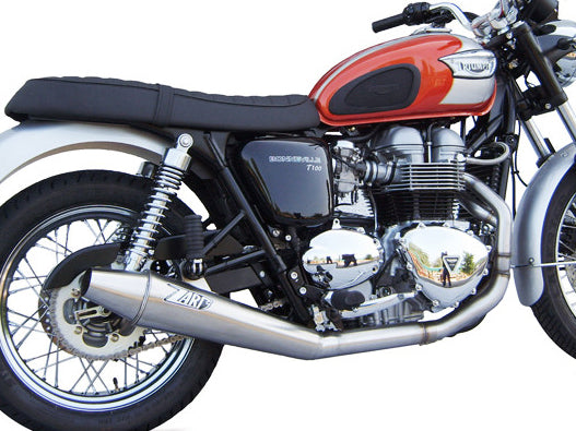 ZARD Triumph Thruxton 900 (03/07) Full Exhaust System "Conical" (carburetor; low mount) – Accessories in the 2WheelsHero Motorcycle Aftermarket Accessories and Parts Online Shop