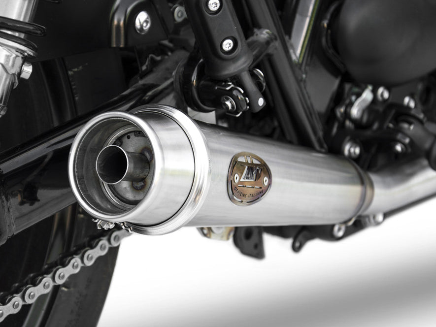 ZARD Triumph Bonneville T100 (2017+) Rear Exhaust Conversion Kit (racing) – Accessories in the 2WheelsHero Motorcycle Aftermarket Accessories and Parts Online Shop
