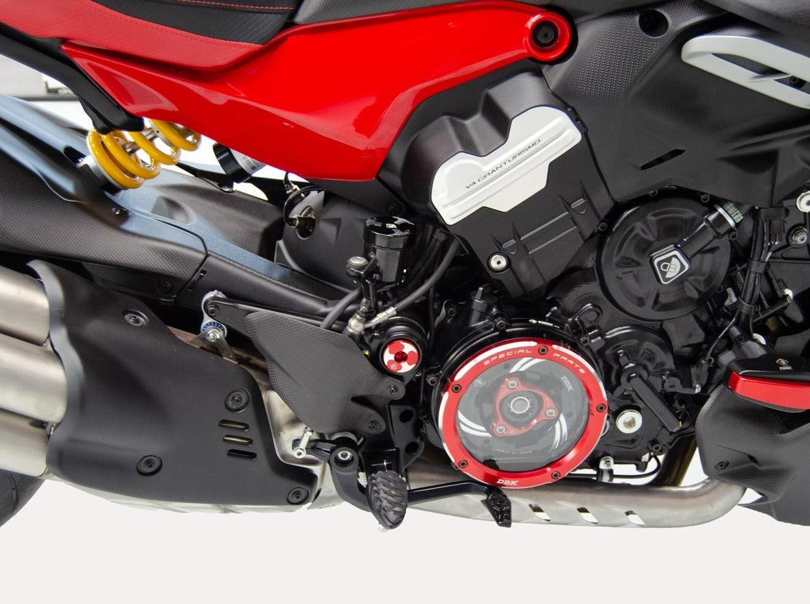 TTF08 - DBK Ducati Diavel V4 (2023+) Kit Central Frame Caps (swing arm)