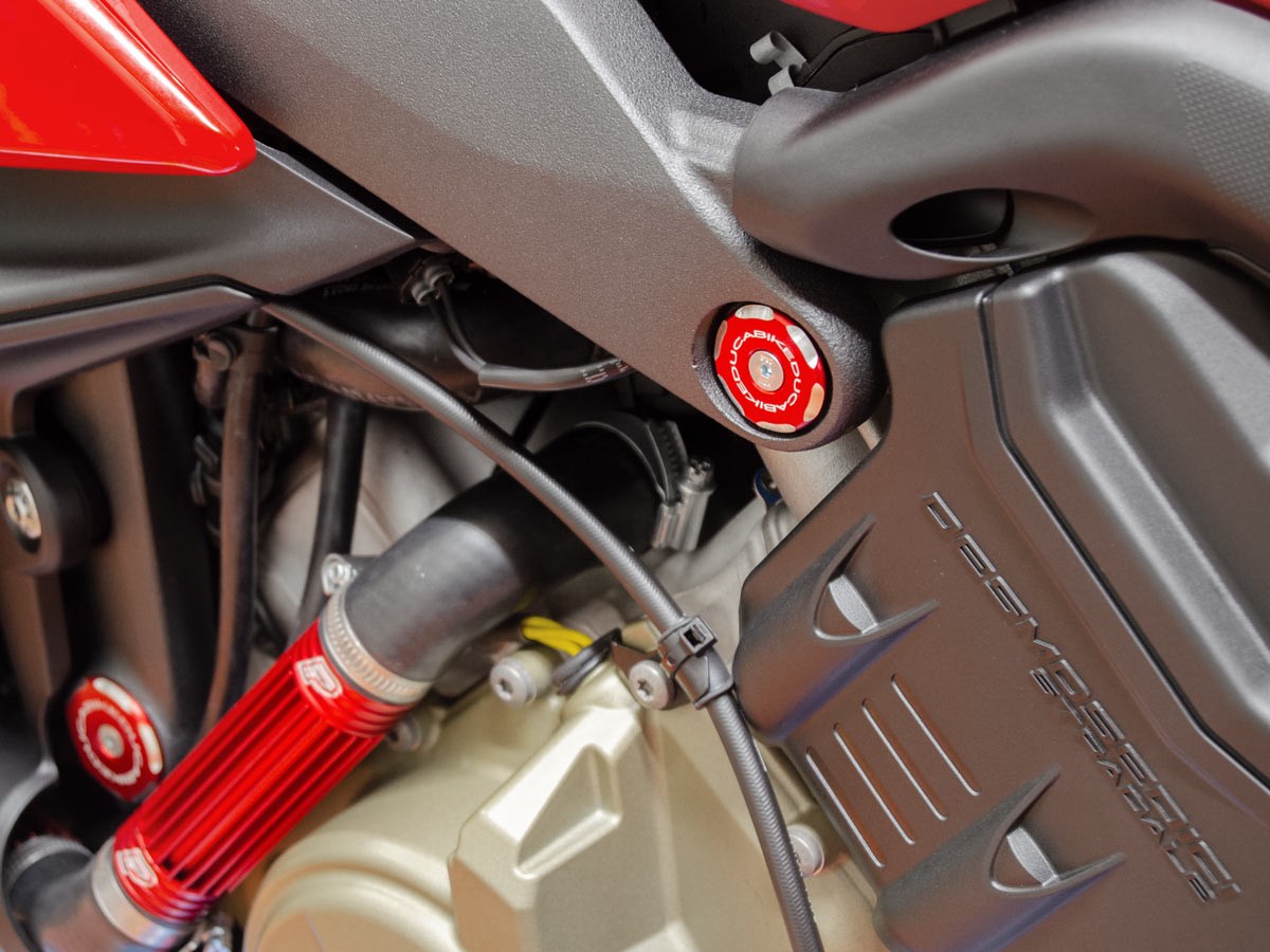 TTV401 - DUCABIKE Ducati Panigale V4 / Streetfighter Frame Plugs (bi-color)