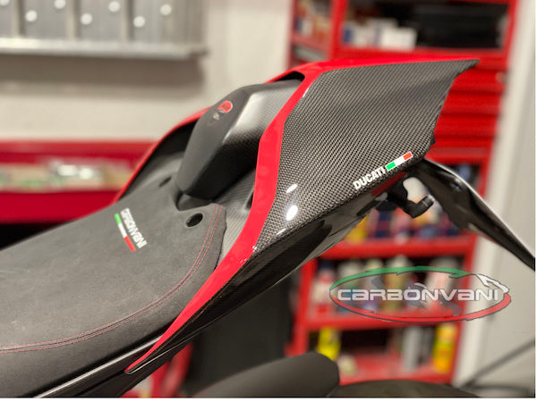 CARBONVANI Ducati Panigale V4 (2018+) Carbon Tail (street version; black/red)