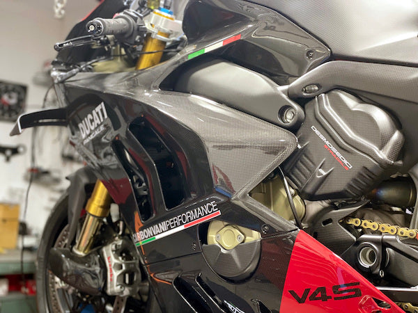 CARBONVANI Ducati Panigale V4 (2022+) Carbon Side Fairing Panel (left)