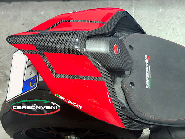 CARBONVANI Ducati Panigale V4 (2018+) Carbon Tail (street version; red/black)