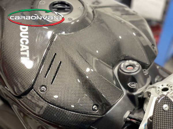 CARBONVANI Ducati Panigale V4 (2022+) Carbon Tank Battery Cover (DP version)