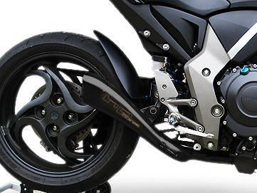 HP CORSE Honda CB1000R Slip-on Exhaust "Hydroform Black Single" (low position)