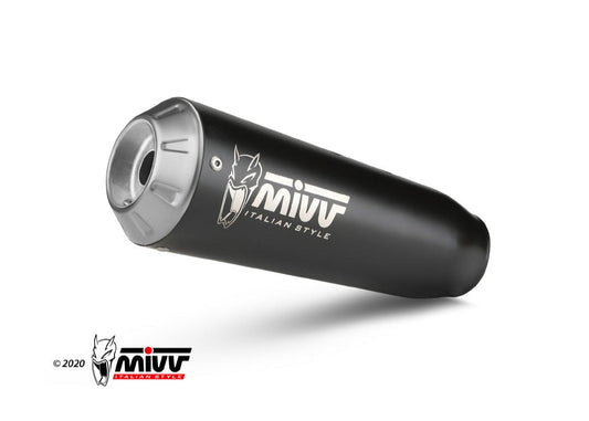 MIVV D.051 Ducati Scrambler 800 (21/22) Slip-on Exhaust "X-M1" (black; not approved) – Accessories in the 2WheelsHero Motorcycle Aftermarket Accessories and Parts Online Shop